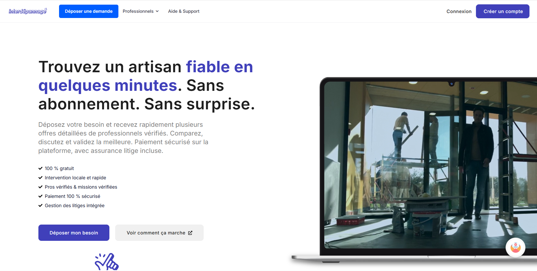 Aperçu du projet Interdépannage