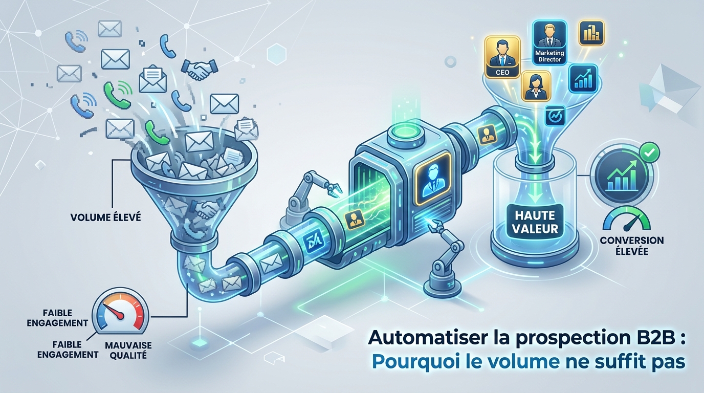 Automatiser la prospection B2B : Pourquoi le volume ne suffit pas